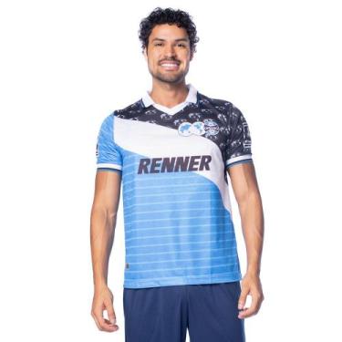 Imagem de Camisa Masculina Betel Grêmio 1996 Tricolor, Azul, Branco, P