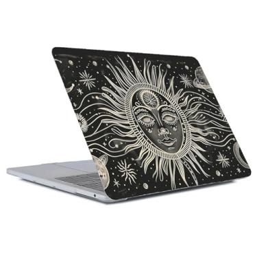 Imagem de FKBRCL4U Capa transparente para MacBook Pro de 13 polegadas, estampa Travel Around Sun's Lightest Hours, versão 2013-2015, Mac Pro Retina 13 A1425/A1502, capa rígida de plástico transparente para