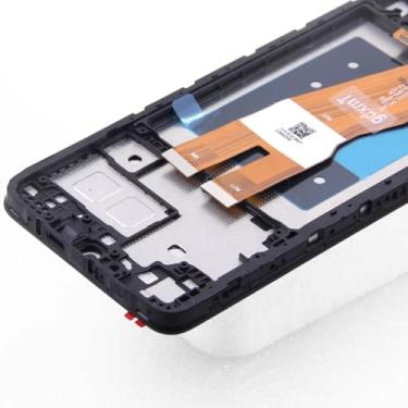 Imagem de Substituição de montagem digitalizador de tela sensível ao toque para Samsung A05 A055 A055F A055F/DS A055M A055M/DS LCD (preto com moldura)