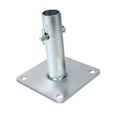 Imagem de KiBcsLic Placa de base para andaime, profissional e robusta, em aço de 11,9 cm x 11,9 cm, fácil de instalar, peças para andaimes.