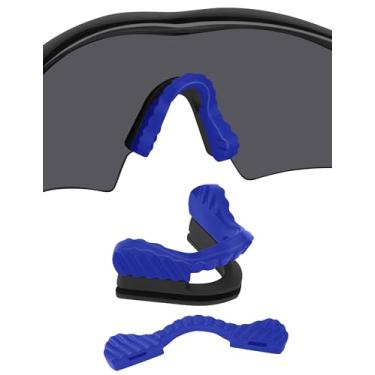 Imagem de BLAZERBUCK Almofadas de nariz de substituição macias para óculos de sol Oakley M Frame Series - Azul