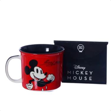Imagem de Caneca Tom Mickey Disney Em Cerâmica Vermelha Perfeita