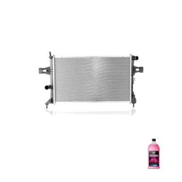 Imagem de Kit Radiador GM Vectra 2006 Com Ar Condicionado + Aditivo Radiador Orbi Química Rosa 1L