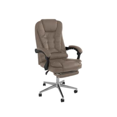 Imagem de Cadeira De Escritorio Ergonomica Presidente Apoio Para Pés Cor:Bege