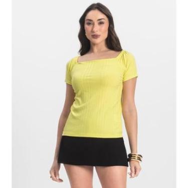 Imagem de Blusa Feminina Canelada Infinita Cor Verde-Feminino