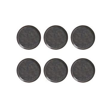 Imagem de Conjunto de Pratos de Sobremesa Porto Brasil Bio Titanium com 6 peças - Azul