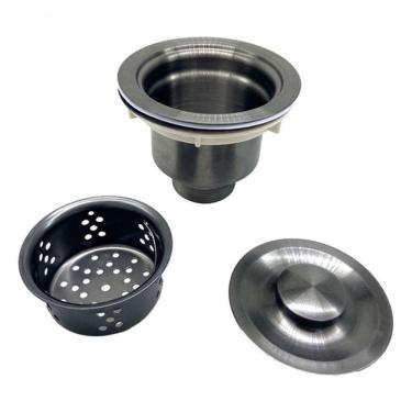 Imagem de Válvula Pia Cozinha Americana Escoamento 4.1/2 Aço Inox º