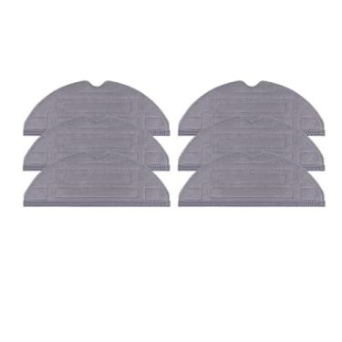 Imagem de Panos de limpeza compatíveis com o aspirador robô Roborock S8 S8+ S8 PLUS S8 Pro Ultra G20. Inclui panos de limpeza duplos e acessórios para esfregão vibratório.(6 PCS)