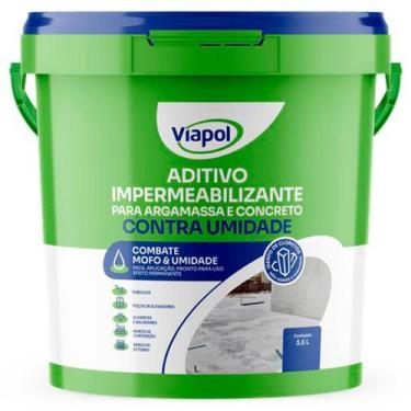 Imagem de Aditivo Impermeabilizante Contra Umidade Branco 3,6L Viapol