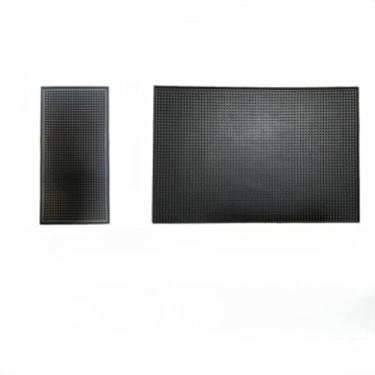 Imagem de Tapete Escorredor Borracha Grande 45x30 De Louças Pratos Copos Emborrachado Silicone