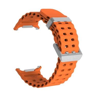 Imagem de HEPUP Pulseira marinha para Galaxy Watch Ultra 47 mm esportiva pulseira de silicone para Galaxy Ultra Watchband Acessórios, One Size, Ágata