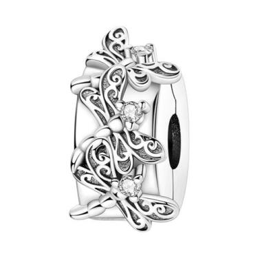 Imagem de Pulseira De Charms Em Prata Esterlina 925 Com Coração De Cão E Laço, J