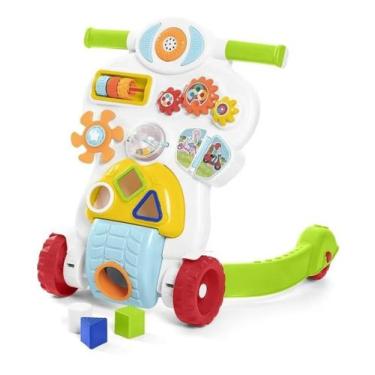 Imagem de Andador Andaja Infantil Musical Para Bebê Com Luz Didático - Branco - 