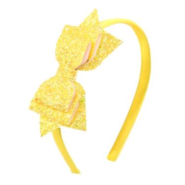 Imagem de Amybasic Faixa de cabeça para meninas com glitter, acessório de cabelo de borboleta com lantejoulas brilhantes para crianças, linda faixa de cabeça infantil para Natal, Halloween, festas de