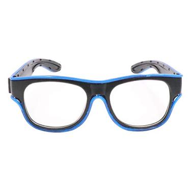 Imagem de Óculos de LED YJ012 com Fio EL Iluminado USB Pisca Brilhante para Festa Clube Decoração Feriados 10 Estilos Iluminação Modos Constante Rápido Devagar