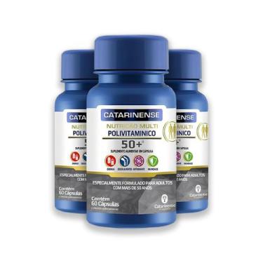 Imagem de Kit 3 Polivitamínico Sênior +50 Catarinense 60 Cápsulas