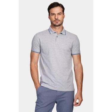 Imagem de Polo Aramis Básica 4 Frisos Mescla Com Marinho-Masculino
