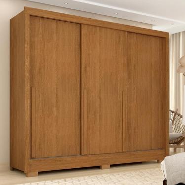 Imagem de Guarda Roupa Casal 3 Portas De Correr 1,80m Isabela Plus Cinamom - M.a