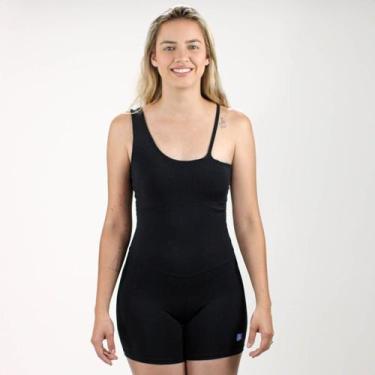 Imagem de Macaquinho Caju Brasil Nakay Preto - Feminino, M, Preto
