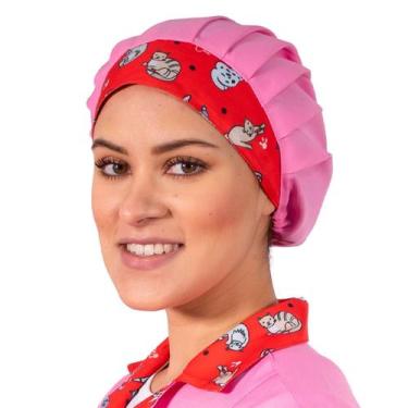 Imagem de Touca Gorro Para Chef Cozinha Unissex Estampas Variadas Cores Outlet D