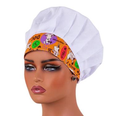 Imagem de Touca Gorro Para Chef Cozinha Unissex Estampas Variadas Cores Outlet D