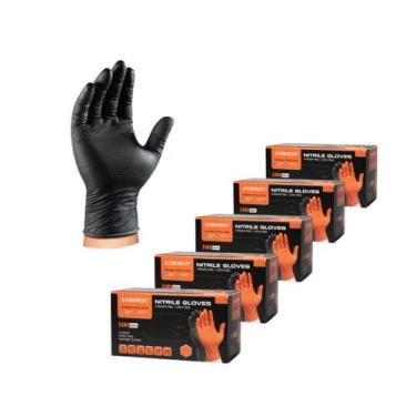 Imagem de Luvas de proteção ANBOSON 10Mil Nitrile Heavy Duty Black