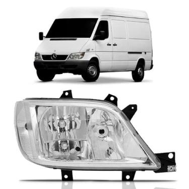 Imagem de Farol Sprinter 2003 2004 2005 2006 2007 2008 2009 2010 2011 C/ Auxilia