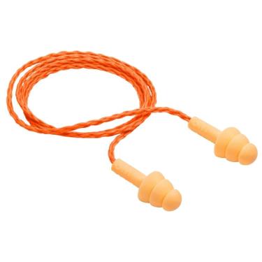 Imagem de Kit 5 Protetor Auditivo Antirruído 19db Silicone Com Cordão Abafador Auricular EPI 3M