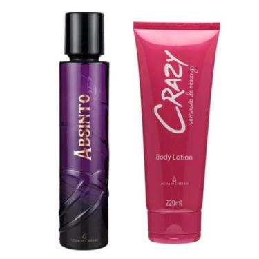 Imagem de Kit perfume Absinto tradicional 100ml e Body Lotion Sensação Morango 2