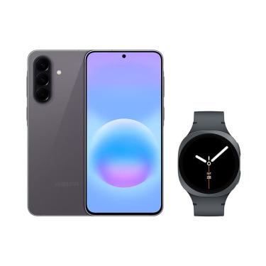 Imagem de Galaxy A57 5G (256GB) - Cinza + Galaxy Watch8 BT 40mm - Grafite