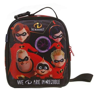 Imagem de Lancheira Soft Os Incriveis Polinylon, Dermiwil, 37437, Vermelho e Preto