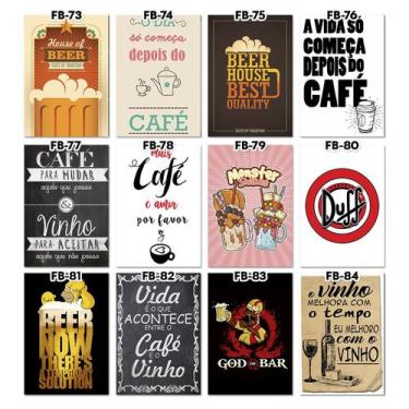 Kit Placas Com Frases Bonitas 13x20 – 10 Unidades em Promoção na Americanas