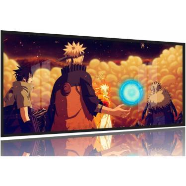 Imagem de Quadro Naruto Shippuden Rasengan Mosaco 130x60 Moldura Preta 2x2
