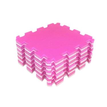 Imagem de Kit 10 Tapetes Eva Bebe Infantil 50x50x2cm (20mm) - Tons Rosa