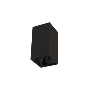 Imagem de Spot de Sobrepor Recuado Blumenau para Lâmpada MR16 GU10 Quadrado Preto