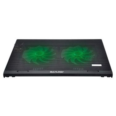 Imagem de Cooler para Notebook Multilaser Warrior Power Gamer AC267 LED – Verde Luminoso