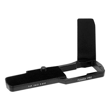 Imagem de Fotodiox Pro, empunhadura de câmera totalmente preta em metal para câmera digital sem espelho Olympus OM-D E-M10 com acesso à bateria