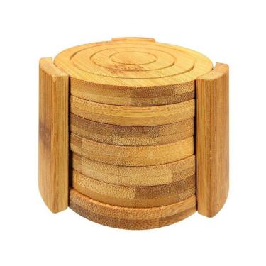 Imagem de Jogo de Porta-Copos Bambus Circle 6 Peças - Home Style