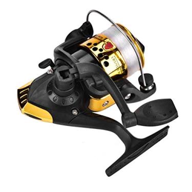 Imagem de Carretéis de pesca ultra suaves, 5.1: 1 molinetes de pesca de alta velocidade com moldura de grafite leve molinete de pesca acessório poderoso de equipamento de eixo grande (Amarelo)