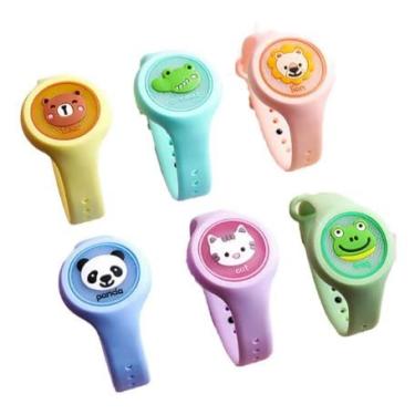 Imagem de Pulseira Relógio Infantil Repelente de Mosquito Colorido Para Crianças (1 Unidade)