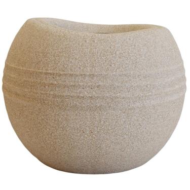 Imagem de Vaso Redondo Búzios Bege 13,5cm Terrano