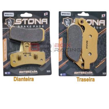 Imagem de Kit pastilha freio Stona D/T Harley FXBR Breakout 1690 2014.