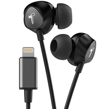 Imagem de Fones de ouvido Thore com fio para iPhone com conector Lightning – Certificação MFi da Apple Earbuds (Preto) com fio na orelha com volume de microfone remoto (sem microfone) para iPhone XR, XS Max, 11, 11 Pro Max,7,8 Plus