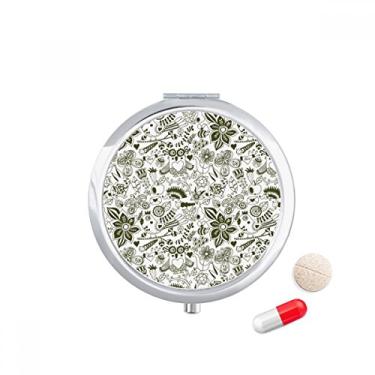 Imagem de Porta-comprimidos de animais para carnaval preto e branco, caixa de armazenamento de remédios