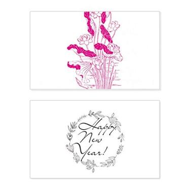 Imagem de Folha de lótus Flor de lótus Planta de Ano-Novo Festival Cartão de felicitações Mensagem Presente