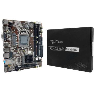 Imagem de Placa Mãe Duex Dx H55Zg, Intel 1 Geração, Ddr3, Socket