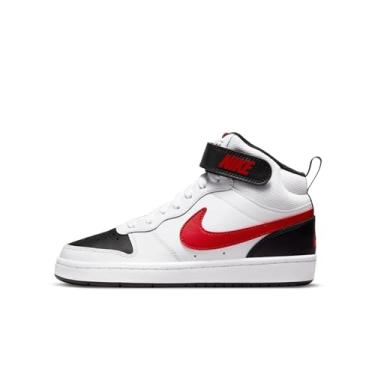 Imagem de Nike Air Force 1'07 Tênis de basquete masculino, Branco/vermelho universitário - preto, 5 Big Kid