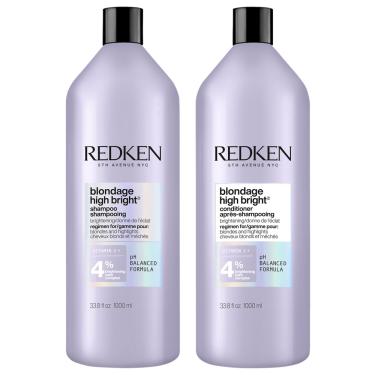 Imagem de Kit Redken Blondage High Bright Duo Salon - Shampoo 1L + Condicionador 1L