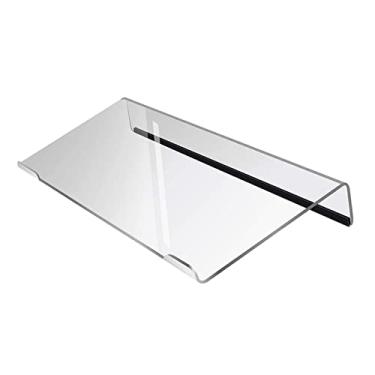 Imagem de menolana Suporte de teclado de computador de inclinação riser acrílico suporte de teclado claro mini suporte de teclado de computador para trabalhar uso diário
