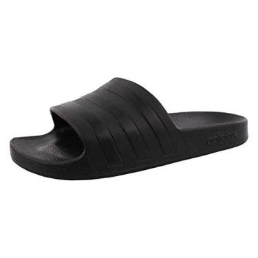 Imagem de adidas Unisex Adilette Aqua Slides Sandal, Black/Black/Black, 12 US Men